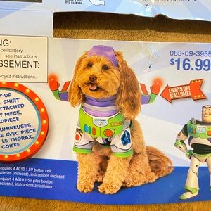 Buzz Lightyear pet costume. Size medium